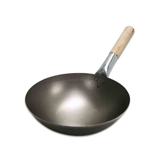 Metal Wok Pan - Black