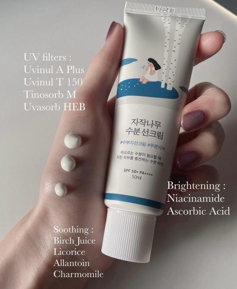 Round Lab Birch juice sunscreen 50ml - Best selling in Korea